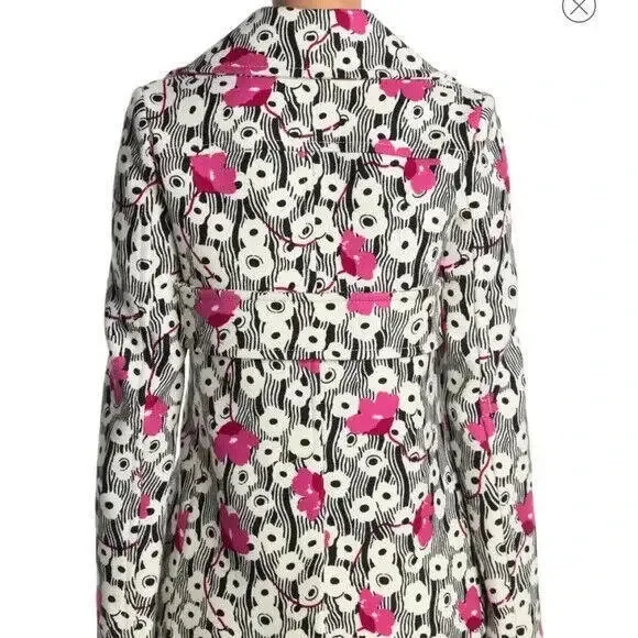 NEW Valentino Caban Printed Wool Blend Blazer Jacket - SZ 40 #DC267